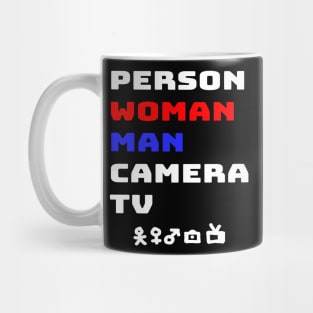 Person Woman Man camera tv Mug